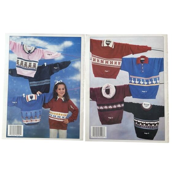 Nomis Knitting Pattern Book Sweatshirt Knit-Ins Children Adults Cottage Lot 2 - Picture 2 of 4